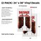Signmission Sausage On A Stick, Vinyl Decals Only 24 Inch x 36 Inch, Vinyl Decal, 2PK DSB-2436-2PACK-Sausage On A Stick - alternate 2