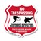 Signmission No Trespassing Shield Sign This Property, 18 inch X 18 inch, Plastic Sign, 2PK SHI-P-2PACK-18-409 - alternate 1