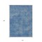Homeroots 10' X 14' Blue Washable Indoor Outdoor Area Rug 598811 - alternate 2