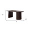 Homeroots 79" Walnut Wood Double Pedestal Base Oval Dining Table 720666 - alternate 2