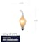 Bulbrite 6-Watt S6 Silicone Dimmable (E12) Candelabra Screw Base Incandescent Light Bulb, 2700k, 25PK 861968 - alternate 2