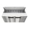 Koolmore 60 in. Commercial 2 Door Refrigerated Sandwich Prep Table, 16 Pan Capacity, 18.4  Cu. Ft. of Storage KM-PTR60-2D - alternate 2