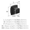 Amerock Sunset 1-9/16 inch (40mm) Length Matte Black Cabinet Knob, 10PK 10VMP37295MB - alternate 2