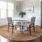 Homeroots 8' Copper And Ivory Round Southwestern Washable Indoor Outdoor Area Rug 593662 - alternate 2