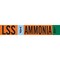 Brady LSS VAP AMMONIA LOW Pipe Marker, 4in H x 24in W, Fits Pipes 8in Dia. or Larger 145872 - alternate 1