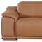 Homeroots 93in Chestnut and Silver Italian Leather Power Reclining Loveseat With Storage 720572 - alternate 2