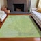 Homeroots 9' X 12' Artichoke Green And Mint Green Abstract Washable Indoor Outdoor Area Rug 615684 - alternate 2