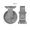 Hyw Products Heavy Duty Caster 6in Steel Wheel, Rigid 40-60R-A1-SS - alternate 2