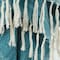 Homeroots 50" X 60" Teal And Blue Poly PET Woven Abstract Throw Blanket with Tassels 519089 - alternate 2