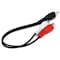 Monoprice 6inch RCA Plug/2 RCA Jack cable - Black 663 - alternate 1
