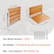 Vevor Folding Teak Shower Seat 20.9'' x 16'' Wall Mounted Shower Bench 500 lbs LY007-3 - alternate 2