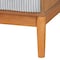 Baxton Studio Taylin Mid-Century Grey Corduroy and Oak Brown Wood 4-Drawer Chest 257-14146-ZORO - alternate 3