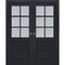 Sartodoors Sliding French Double Pocket Doors with Frosted Glass 36x96 (2* 18x96) Solid Core Modern Interior VEREGIO7339DP-ANT-3696 - alternate 1
