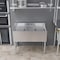 Amgood 1 bowl, Freestanding, 304 Stainless Steel, 36 in. W x 19 in. L x 33 in. H AMG SINK BAR S1C-101410-LR-NF-Z - alternate 1