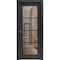 Sartodoors Sliding French Pocket Door Clear Glass, Lucia 2466 Matte Black and Aluminum Strips, Kit Trims Rail LUCIA2466PD-BLK-32 x 96 - alternate 1