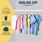 Lifemaster Pink Velvet Kids Hangers 100 Pack, 10.83" Non-Slip, Slim ABS, Swivel Hook & Notches LMVVBH100PK - alternate 2