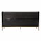 Homeroots Black and Gold Harlequin Sideboard Storage Cabinet 401673 - alternate 2