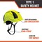 Malta Dynamics Safety Helmet, Polyethylene, Ratchet, Yellow, Fits Hat Size One Size Fits Most HTY1100 - alternate 2