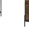 Homeroots 56" Medium Brown Wooden Writing Desk With 3 Drawers And 3 Open Shelves 380203 - alternate 3