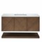 James Martin Vanities Marcello 48 in. Single Vanity, Chestnut w/ 3 CM Arctic Fall Solid Surface Top D200-V48-CSN-3AF - alternate 1