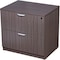 Boss 31" W 2 Drawer File Cabinet, Driftwood, Letter/Legal N112-DW - alternate 1