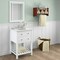 Alaterre Furniture 25" Bath Storage Shelf with Two Towel Rods, Chestnut ABSS0070 - alternate 2