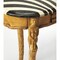 Homeroots 48" Black and White and Brown Kidney Writing Desk 383200 - alternate 2