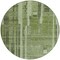 Homeroots 8' Green And Gray Round Striped Washable Indoor Outdoor Area Rug 602775 - alternate 2