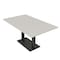 Skutchi Designs Rectangle Conference Table With Power Unit, 36 in W, 72 in L, Ivory HAR-REC-36X72-DOU.BK-K458-NA - alternate 1