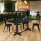 Flash Furniture Commercial Black Laminate Tabletop-Dual Table Height Crisscross Bases, 72 in x 30 in XU-BLKTB-3072-T2222-GG - alternate 2
