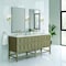 James Martin Vanities Emmeline 72'' D Vanity, Pebble Oak w/ Ethereal Noctis Top w/FreePower Wireless Charger D100-V72-PBO-FENC - alternate 2