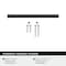 Amerock Cityscape 3-3/4 inch (96mm) Center-to-Center Matte Black Cabinet Pull, 25PK 25VMP37131MB - alternate 2
