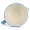 Gibson Elite Anaya Hand Painted 2 Quart Floral Stoneware Batter Bowl with Blue Trim 127284.01 - alternate 2