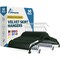 Lifemaster Velvet Skirt Hangers, Adjustable Clips, 360 Deg Swivel Hook, Non-Slip, Holds 10 lbs, Green, 50PK LMVSH50GN - alternate 1