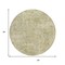 Homeroots 8' Sage And Beige Round Abstract Washable Indoor Outdoor Area Rug 630539 - alternate 2