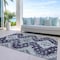 Homeroots 9' X 12' Purple Eggplant And Sage Medallion Washable Indoor Outdoor Area Rug 589018 - alternate 2
