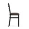 Flash Furniture HERCULES Black Ladder Back Metal Restaurant Chair - Mocha Vinyl Seat, 2PK 2-XU-DG694BLAD-MCHV-GG - alternate 2
