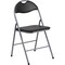 Flash Furniture Folding Chair, Black Vinyl, 31.5" H YB-YJ806H-GG - alternate 1