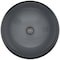 Vigo Giovanni Sheer Black Glass 17 in. L x 17 in. W x 6 in. H Round Vessel Bathroom Sink VG07042 - alternate 3