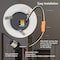 Euri Lighting 4in Recessed Downlight, Dimmable, 750lm, 2700-5000K, 90 CRI, 50k Hrs, ETL DLC4-10W100swj - alternate 2