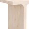 Homeroots 20" Natural Solid Wood Pedestal End Table 556558 - alternate 2