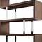 Homeroots 67" Brown And Silver Metal and Wood Three Tier Etagere Bookcase 555013 - alternate 2