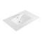 Whitehaus Collection 31 in Countertop Vanity Sink with Integrated Rectangular Bowl, Faucet Drilling and Overflow WHCS3122-3H - alternate 1