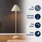 Jonathan Y Nando 61" 2-Light Coastal Bohemian Iron/Rattan LED Floor Lamp with Pull-Chain, White JYL3092B - alternate 2