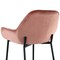 Elama 2 Piece Velvet Bar Stool in Blush Pink with Black Legs ELM-221-PINK - alternate 3