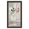Homeroots Cottage Peach Rose Black Framed Print Wall Art 530038 - alternate 1