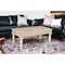 Homeroots 51" White Solid Wood Distressed Coffee Table 521937 - alternate 2