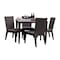 Hospitality Rattan Patio Soho 5-Piece Square Dining Side Chair Set with Cushions 903-3309-JBP-5DS-CUSH - alternate 1
