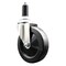 Service Caster 5 Inch 316SS Hard Rubber Wheel Swivel 1-3/8 Inch Expanding Stem Caster SCC SCC-SS316EX20S514-HRS-138 - alternate 1