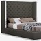 Homeroots 75 X 91 X 60 Dark Grey Queen Bed 370610 - alternate 3